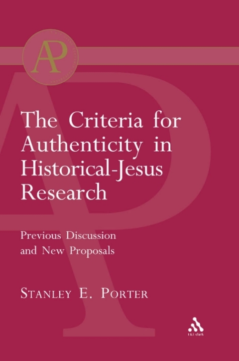 Cover image for book Criteria for Authenticity in Historical-Jesus Research
