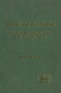 Omslagafbeelding: Zemah and Zerubbabel 1st edition 9781841270746
