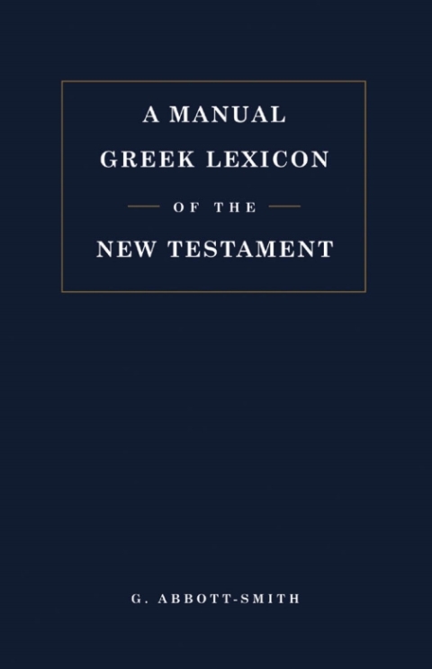Cover image for book Manual Greek Lexicon of the New Testament