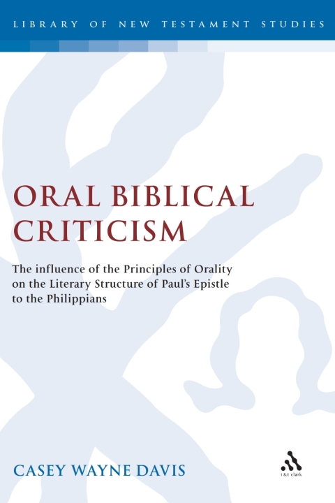 Cover image for book Oral Biblical Criticism