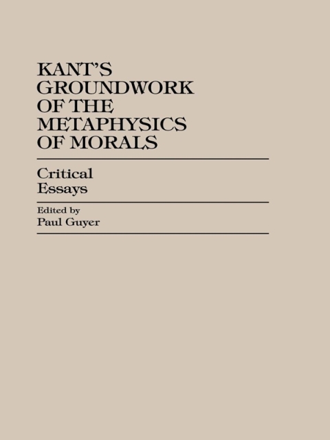 Cover image for book Kant's Groundwork of the Metaphysics of Morals