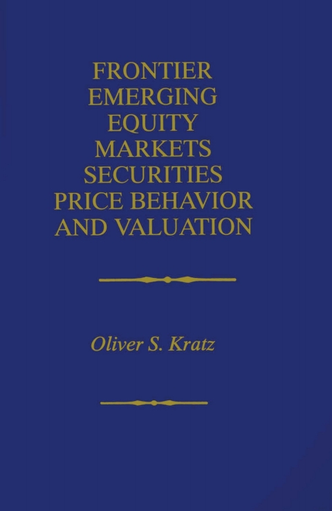 Cover image for book Frontier Emerging Equity Markets Securities Price Behavior and Valuation