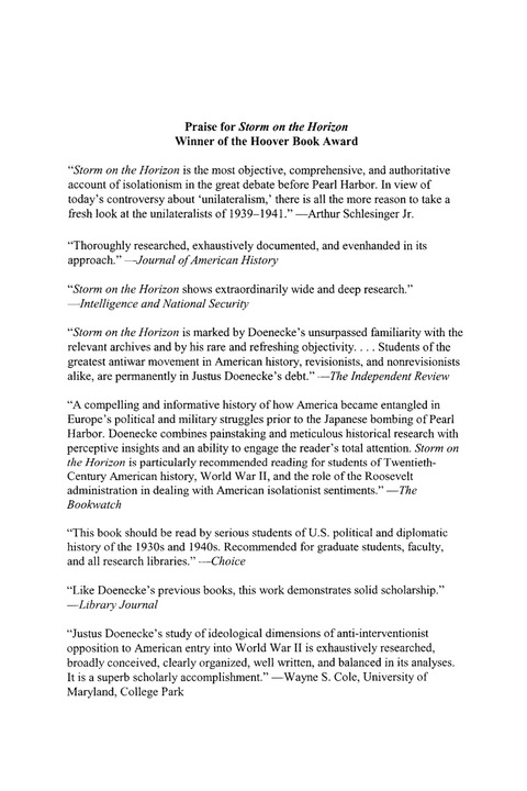 Cover image for book Storm on the Horizon