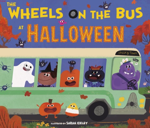 Cover image for book The Wheels on the Bus at Halloween