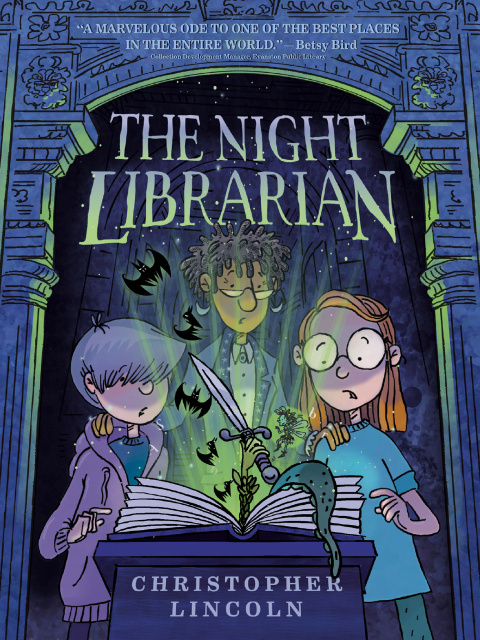 Cover image for book The Night Librarian: A Graphic Novel