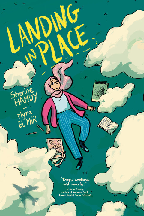 Cover image for book Landing in Place: A Graphic Novel