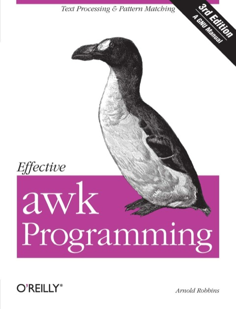 Cover image for book Effective awk Programming