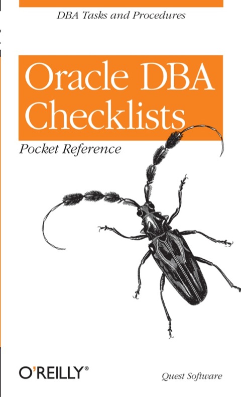Cover image for book Oracle DBA Checklists Pocket Reference