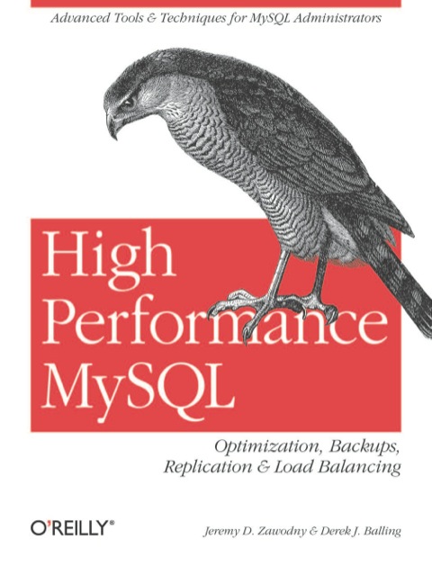 Cover image for book High Performance MySQL
