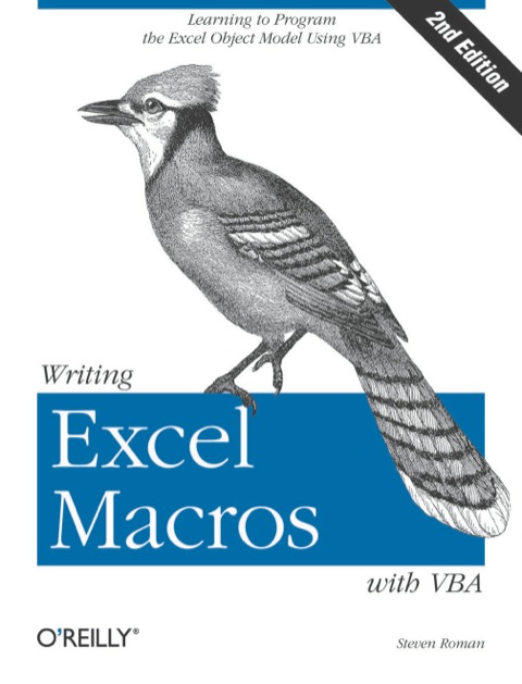 Cover image for book Writing Excel Macros with VBA