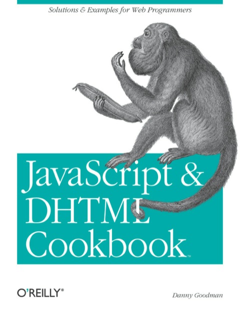 Cover image for book JavaScript & DHTML Cookbook
