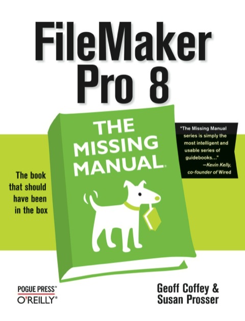 Cover image for book FileMaker Pro 8: The Missing Manual