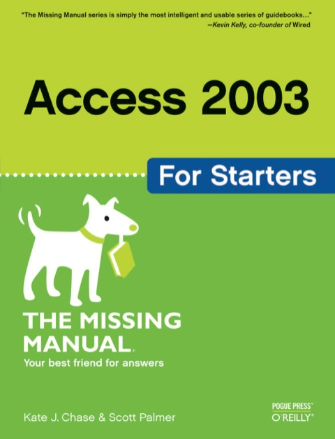 Cover image for book Access 2003 for Starters: The Missing Manual