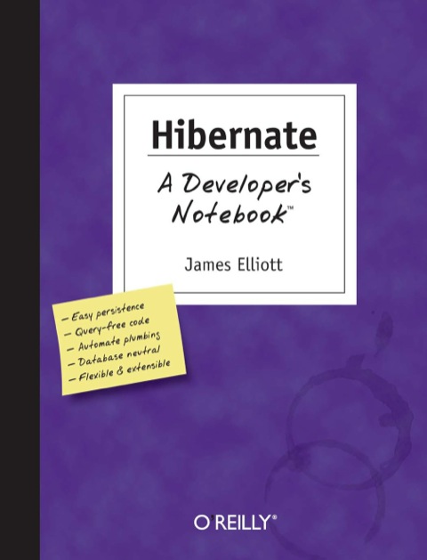 Cover image for book Hibernate: A Developer's Notebook