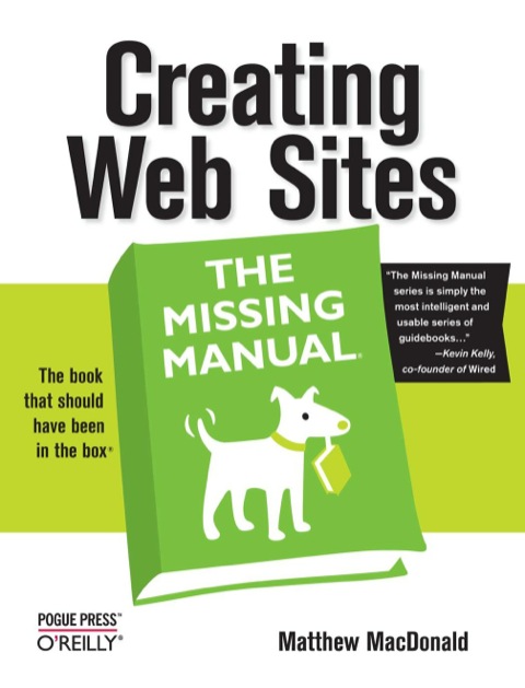 Cover image for book Creating Web Sites: The Missing Manual