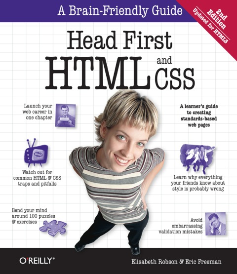 Cover image for book Head First HTML and CSS