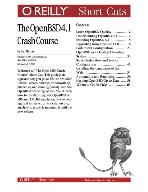 Cover image for book The OpenBSD 4.0 Crash Course