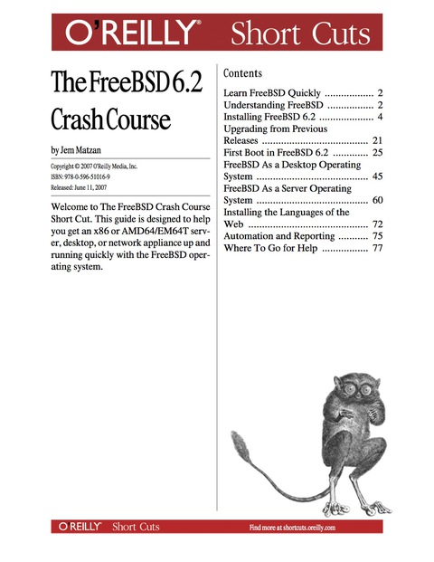 Cover image for book The FreeBSD 6.2 Crash Course