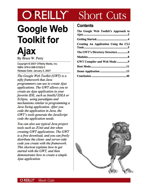 Cover image for book Google Web Toolkit for Ajax