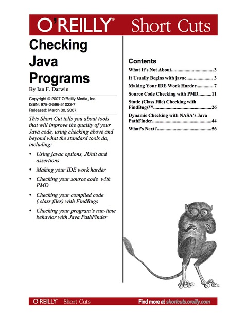 Cover image for book Checking Java Programs