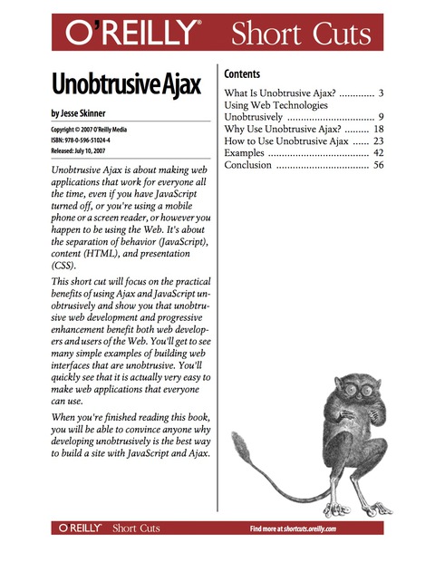 Cover image for book Unobtrusive Ajax