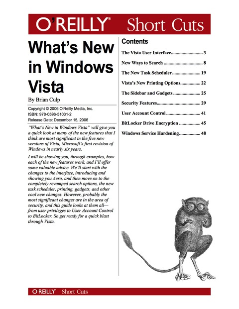 Cover image for book What's New in Windows Vista?