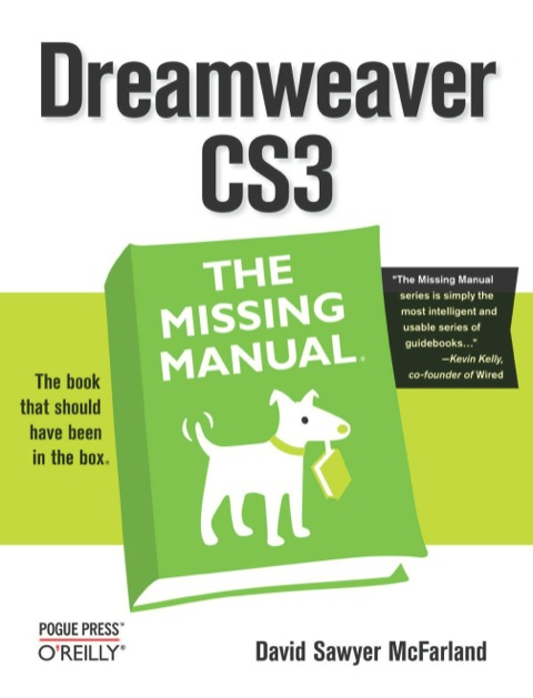 Cover image for book Dreamweaver CS3: The Missing Manual