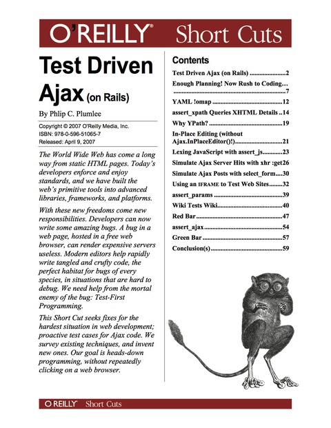 Cover image for book Test Driven Ajax (on Rails)