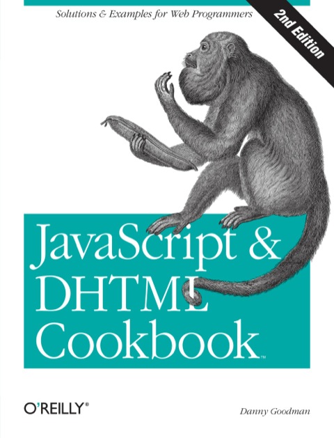 Cover image for book JavaScript & DHTML Cookbook