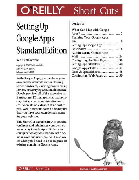 Cover image for book Setting Up Google Apps Standard Edition