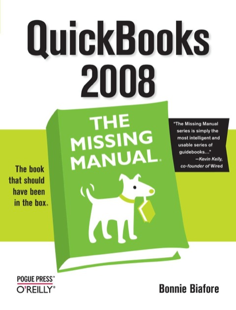 Cover image for book QuickBooks 2008: The Missing Manual