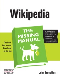 Cover image: Wikipedia: The Missing Manual 1st edition 9780596515164