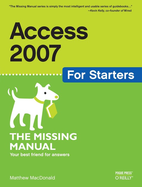 Cover image for book Access 2007 for Starters: The Missing Manual