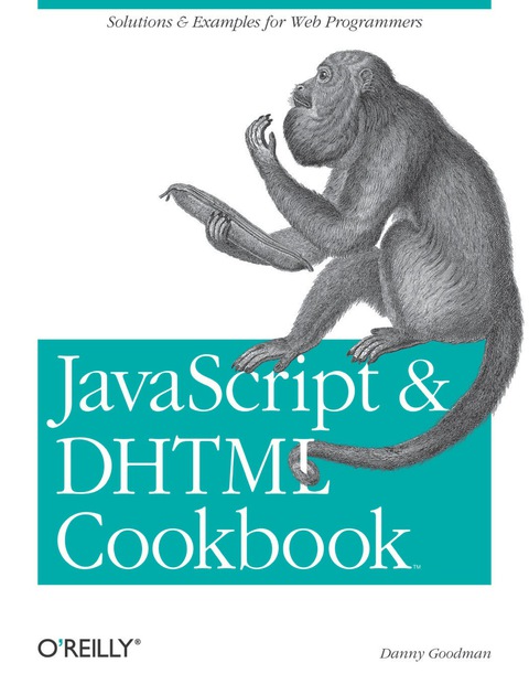 Cover image for book JavaScript & DHTML Cookbook