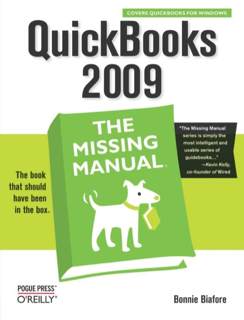 Cover image for book QuickBooks 2009: The Missing Manual