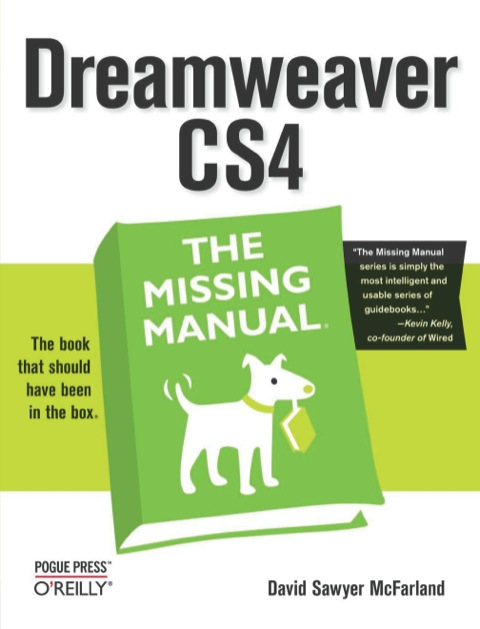 Cover image for book Dreamweaver CS4: The Missing Manual