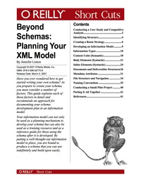 صورة الغلاف: Beyond Schemas: Planning Your XML Model 1st edition 9780596558734