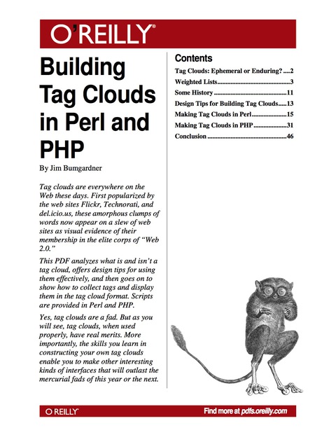 Cover image for book Building Tag Clouds in Perl and PHP