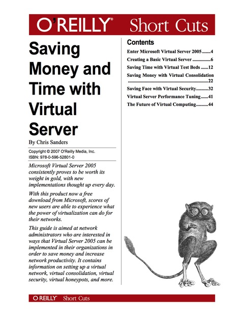 Cover image for book Saving Money and Time with Virtual Server
