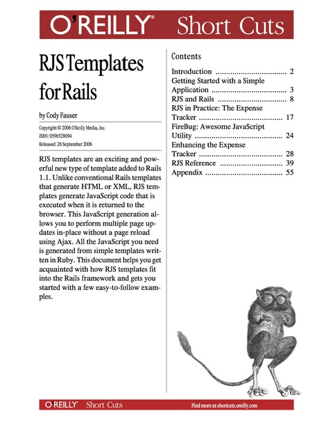 Cover image for book RJS Templates for Rails