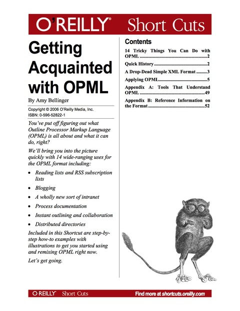 Cover image for book Getting Acquainted with OPML