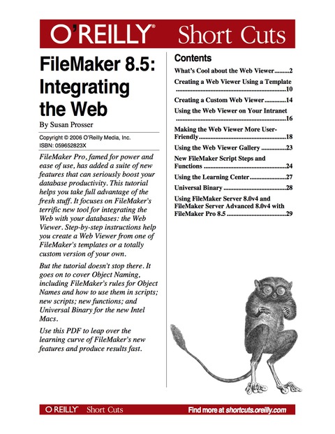 Cover image for book FileMaker 8.5: Integrating the Web