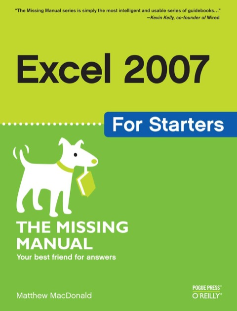 Cover image for book Excel 2007 for Starters: The Missing Manual