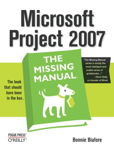 Cover image for book Microsoft Project 2007: The Missing Manual