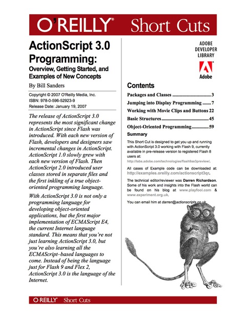Cover image for book ActionScript 3.0 Programming: Overview, Getting Started, and Examples of New Concepts