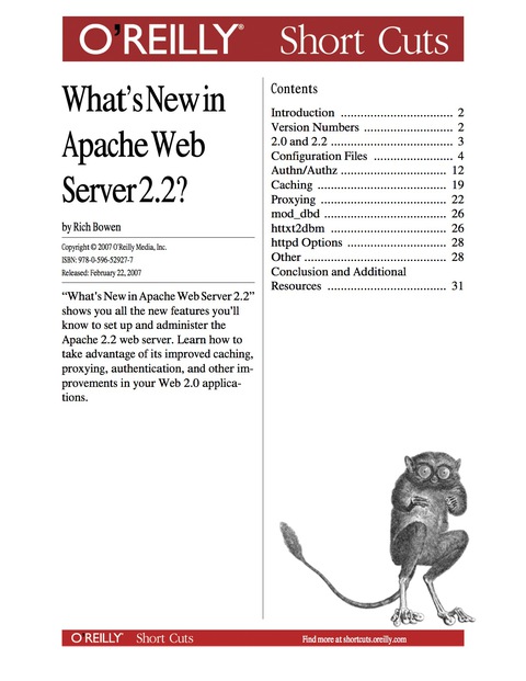 Cover image for book What's New in Apache Web Server 2.2?