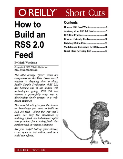Cover image for book How to Build an RSS 2.0 Feed