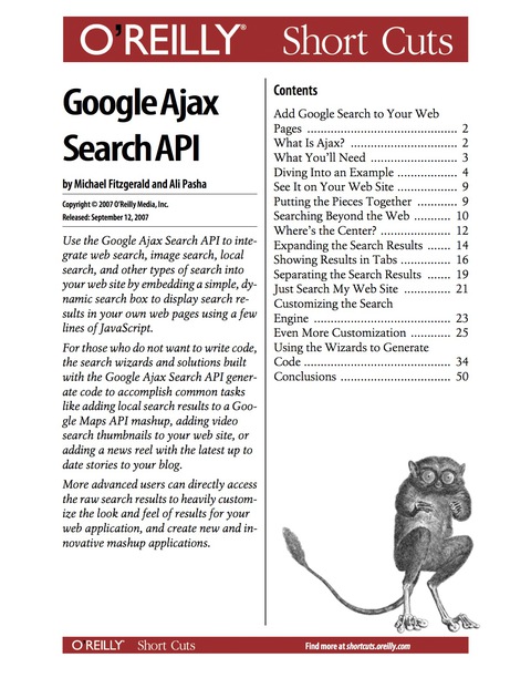Cover image for book Google Ajax Search API