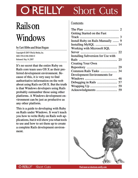 Cover image for book Rails on Windows