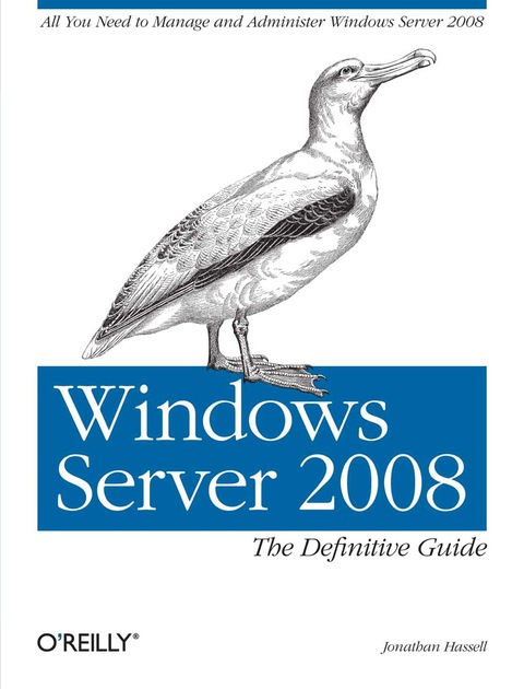Cover image for book Windows Server 2008: The Definitive Guide